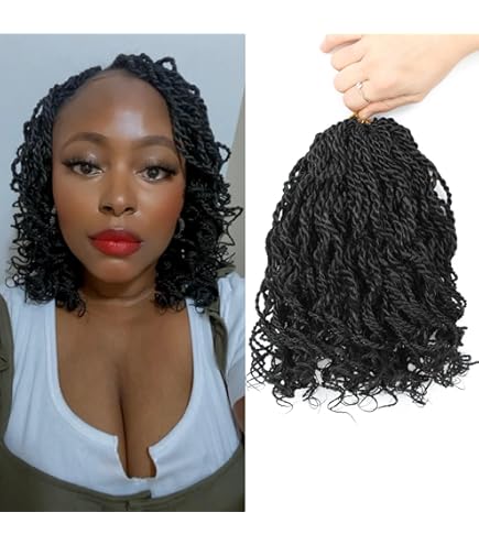 Amazon.com : Leeven 10 Inch Burgundy Senegalese Twist with Curly
